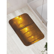 Foggy Evening in the Park Bath Mat