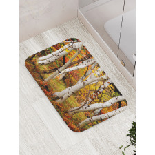 White Birch Trees Serenity Bath Mat