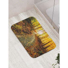 Early Morning in Woodland Bath Mat