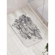 Warrior Samurai Art Bath Mat