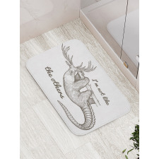 Animal Words Bath Mat