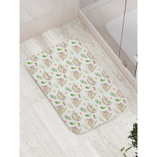 Mother Baby and Flowers Bath Mat