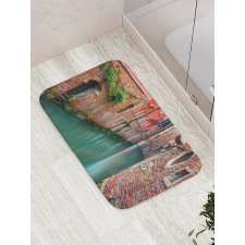 Scenic Canal Buildings Bath Mat