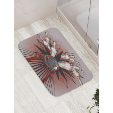 Ball Crash Pins Bath Mat