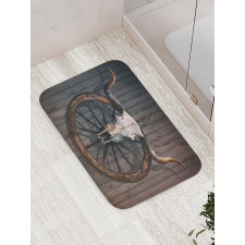 Rustic Skulll Bath Mat