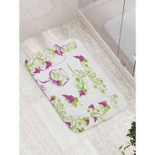 Bottle Glass Grapevines Bath Mat