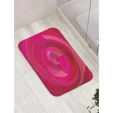 Abstract Swirls Shapes Bath Mat