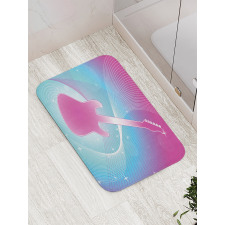 Guitar Music Vibrant Bath Mat