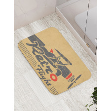 Retro Emblem Bath Mat