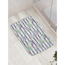 Natural Cactus Pattern Bath Mat