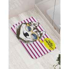 Sketch Stripes Bath Mat