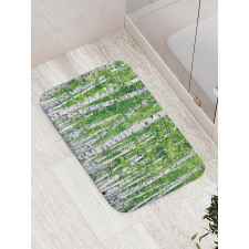 Fresh Summer Leaves Bath Mat