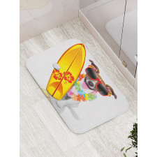 Surf Dog Glasses Bath Mat