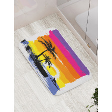 Tropical Beach Bath Mat