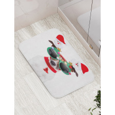 Funny Dog Sunglasses Bath Mat