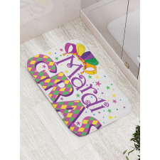 Joyful Party Theme Bath Mat