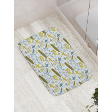 Summer Surfers and Plants Bath Mat