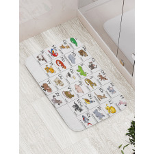 Alphabet Chart Bath Mat