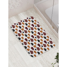 Abstract Cow Hide Bath Mat