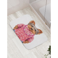 Dog in Humanoid Form Bath Mat