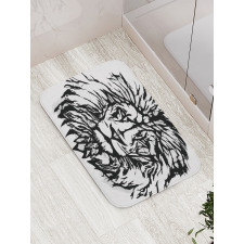 Savannah Wildlife Pattern Bath Mat