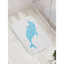 Hand Drawn Sea Mammal Bath Mat