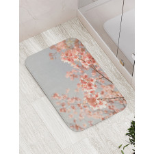 Scenery Sakura Trees Bath Mat