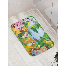 Safari Jungle Funny Bath Mat