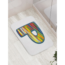 Boho Style Baby Theme Bath Mat