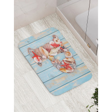 Ocean Elements Letter Bath Mat