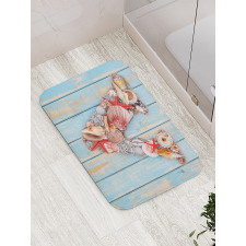 Nautical ABC Theme V Bath Mat