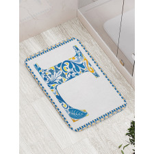 Capital L Traditional Bath Mat