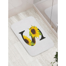 Sunflower Art Design Bath Mat