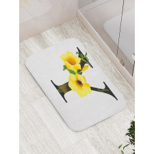 Yellow Bells Capital Y Bath Mat