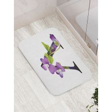 Viola Sororia Flower Bath Mat