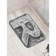 Iron Tones Uppercase R Bath Mat