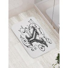 Capital Y Calligraphy Bath Mat