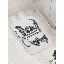 Classic Font Bath Mat