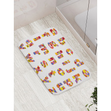 Blooming Nature Flowers Bath Mat