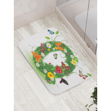 Summer Alphabet Herbs Bath Mat