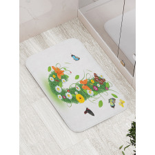 Butterfly Flourish Bath Mat