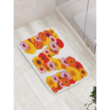 Flower Alphabet Daisy Bath Mat