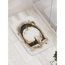 Blaze Alphabet Burnt Bath Mat