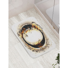 Alphabet on Fire Hot O Bath Mat