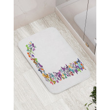 Alphabet Tropic Nature Bath Mat