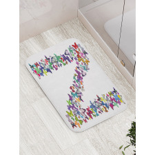 Capitalized N Animals Bath Mat