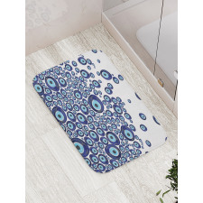 Blue Beads Luck Bath Mat