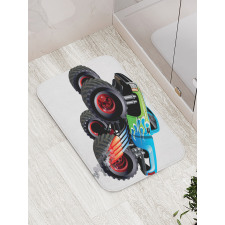 Monster Truck Cool Cartoon Bath Mat