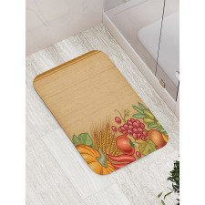 Retro Seasonal Frame Bath Mat