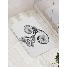 Body Art Doodle Bath Mat